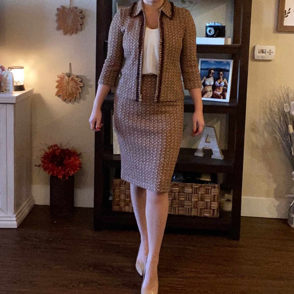 St. John Collection knit suit